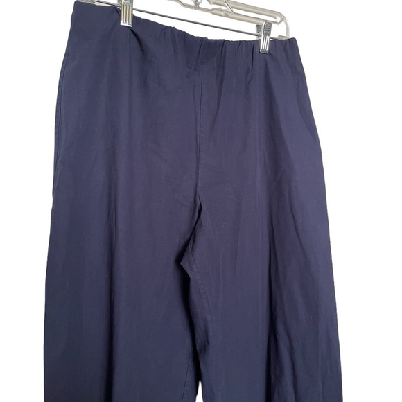 ANN MASHBURN Blue Wide Leg Pants Size Medium - Picture 2 of 8